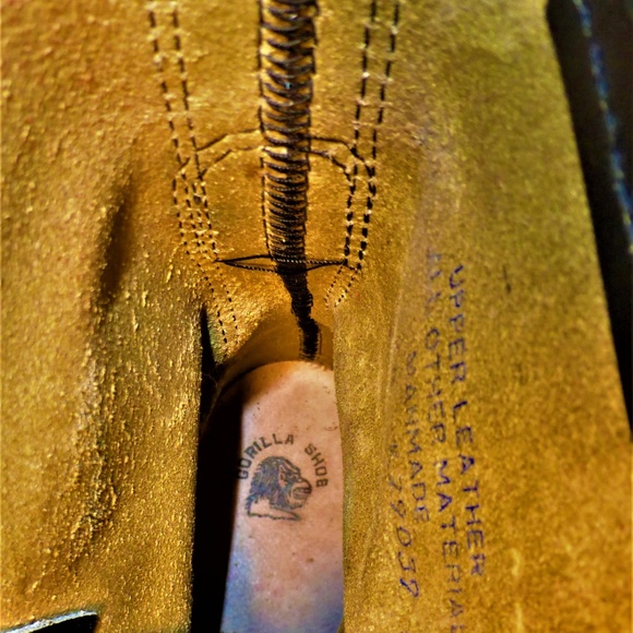 GORILLA SHOE MENS BLACK BOOTS - Picture 8 of 8